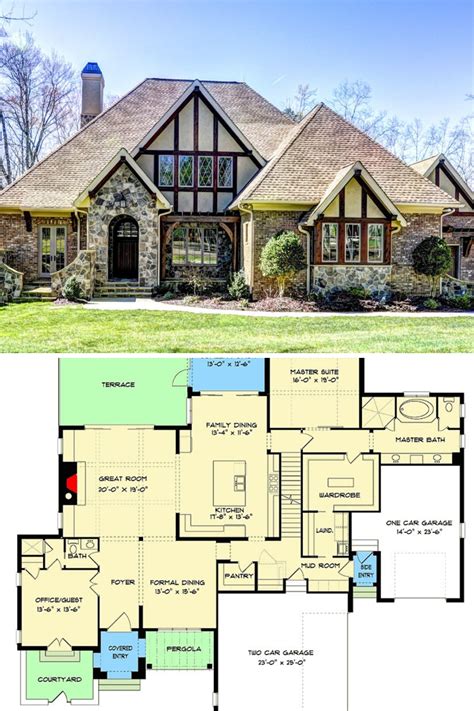 small tudor house plan|vintage tudor house plans.